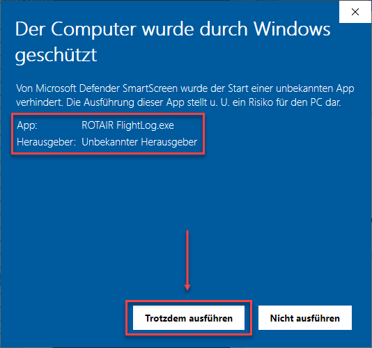 Der Computer wurde durch Windows geschützt (ROTAIR FlightLog.exe)_1